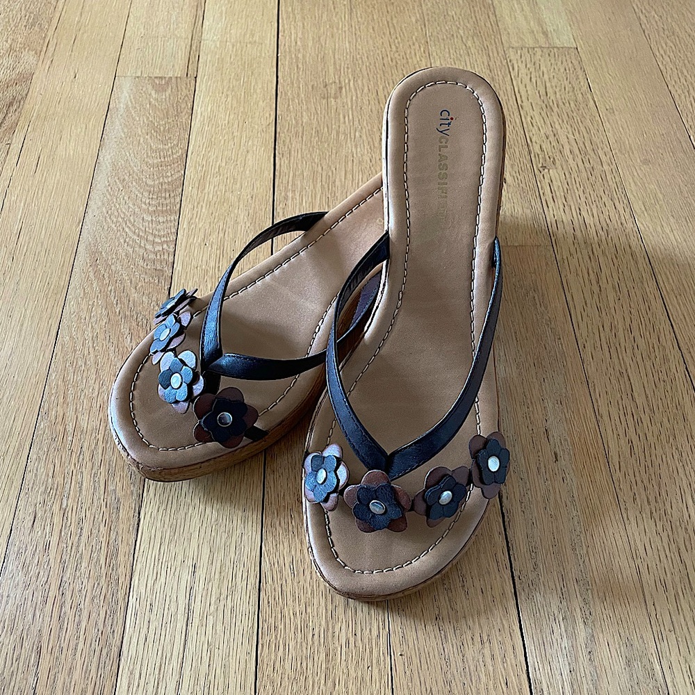 Strappy, Floral Sandals